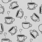 UTOMHUSDEKORATIVA TYGER OXFORD - Motiv Kopp Kaffe