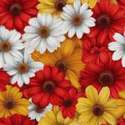 UTOMHUSDEKORATIVA TYGER OXFORD - Motiv med färgglada blommor | DX18067