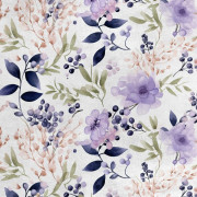 Kungligt sammetstyg i polyester för sömnad - Blommotiv - RDX2604
