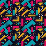 UTOMHUSDEKORATIVA TYGER OXFORD - Motiv Geometriskt I DX3491