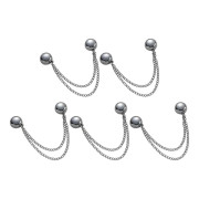 5 st Magnetiska Klämmor för Byxor, Magnetiska Spännen med Kedja, Multifunktionella Klädfästen, Magnetiska Stift för Sjal, Kofta, Manschett, Kant