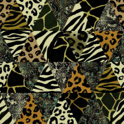 UTOMHUSDEKORATIVA TYGER OXFORD - Triangelmotiv - Djurtryck I DX318
