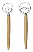 Danska degvispar Holländska brödvispar krok Trä Handmixer Brödbakningsverktyg