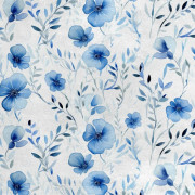 Kunglig sammetstyg i polyester för sömnad - Blommotiv - RDX2023