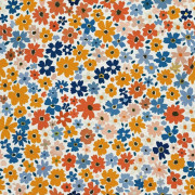 OXFORD DEKORATIVT TYG FÖR UTOMHUS - motiv med blommor I DX5420