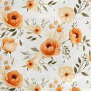 Kungligt sammetstyg i polyester för sömnad - Blommotiv - RDX2164