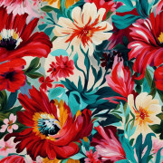 UTOMHUSDEKORATIVA TYGER OXFORD - Blommor - DX2039