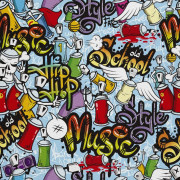 UTOMHUSDEKORATIVA TYGER OXFORD - motivgraffiti, sprayer