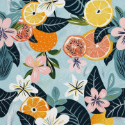 OXFORD DEKORATIVT TYG FÖR UTOMHUS - sommarmotiv | DX8914