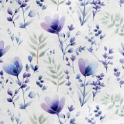 Kungligt sammetstyg i polyester för sömnad - Blommotiv - RDX2838