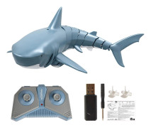 Mini RC Shark Fjärrkontroll Leksak Simleksak Undervattens RC-båt Elektrisk racingbåt Spoof Toy Pool with Lithium Battery blå