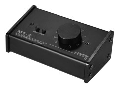 Passiv monitorkontroller med XLR 3,5 mm ingångar Utgångar stödjer svart
