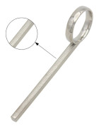 Trumpetventil Slid Finger Ring Byte av tillbehör för trumpet silver