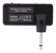 Vitoos elgitarrplugg Mini hörlursförstärkare Heavy Rock Kompakt Bärbar