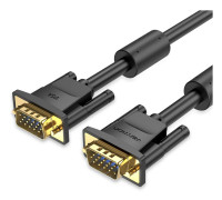 Vention VGA-kabel VGA hane till hane-kabel 1080P 15-stift 1M-10M flätad skärmsladd för bildskärm Projektor PC-kabel VGA 3+6 3m svart