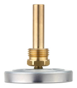63 mm horisontell urtavlor termometer aluminium temperaturmätare 0-120 grader C silver