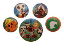 Animal Crossing Set med märken (förpackning med 5 st)