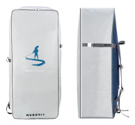 105L Paddle Board-ryggsäck Vattentät Bärbar Oxford-duk SUP-surfbrädaväska med stor kapacitet vit
