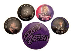 Wednesday Slogan-badge-set (5-pack)