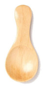 Mini naturlig träsked Skopa Te Kaffe Krydda Salt Krydda Sockersked Glasssked beige