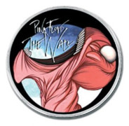 Pink Floyd The Wall Eat Head Logotyp Badge