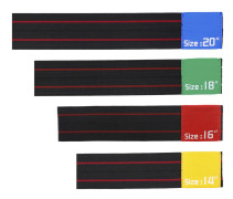4st Drum Cymbal Mute Belt Hi-Hat Elastic Ring Circle Set Drum Practice Ljuddämpare 14 tum / 16 tum / 14in&16in&18in&20in svart
