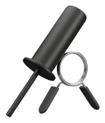 Viktmagasinstift, Gymstift med fjäderklämma, Viktstift för viktmagasinmaskin, Styrketräningsutrustning 10mm
