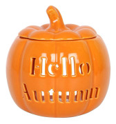 Något Annorlunda Hej Höst Keramisk Pumpa Oljebrännare En Orange One Size