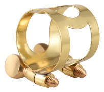 Alt Saxofon Bladklämma Mässing Bladklämma Fästanordning Justerbar Dubbel Skruv Alt Saxofon Munstycke Bladklämma Klämma Tillbehör för Professionella Musiker Nybörjare Alto gyllene