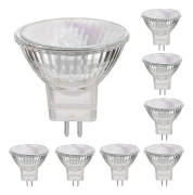 12V 35W Halogenlampor GU5.3 Spot Base Varmvit, Dimbar, 8-pack 50W