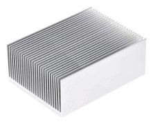 Elektronisk kylare Kylfläns för LED och Ström Silver 90 x 69 x 36 mm