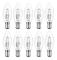 10-pack B15d halogenlampor, dimbara 42w C35 halogenljuskälla 42w B15d Eco halogenlampor B15d ljuskällor liten bajonett