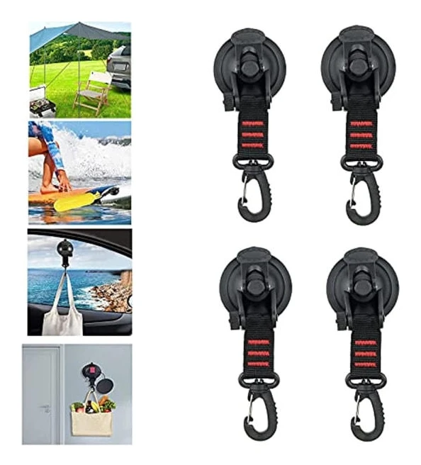 Camping sugpropp, 4 kraftfulla sugproppskrokar för campingtält