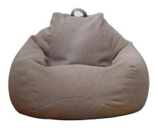 Helt Ny Extra Stor Sittsäck Fåtölj Soffa Överdrag Inomhus Lat Sittpuff För Vuxna Barn - Brun