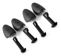 Justerbart Skoformarset - 4 ST Skoträd 25cm till 30cm - Svart järn & plast