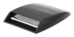 Universal Car Hood Air Intake, Black with Mesh Zekai
