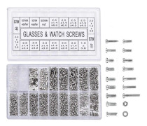 Micro Phillips Skruvsats, 1000st Rostfritt Stål & Plast Glasögon Reparationssats, Omfattande Liten Reparationssats För Solglasögon, Klockor & Elektronik