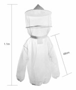 Bikupa-dräkt Skyddsutrustning Unisex Anti-Getingdräkt Andningsbar Skyddskläder Bikupa-förkläde Dräkt Professionell Skyddsutrustning