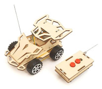 STEM Leksaker Vetenskapsprojekt Utbildning DIY Kit Trådlös 4WD Fjärrkontroll Bilmodell Vetenskapligt Experiment