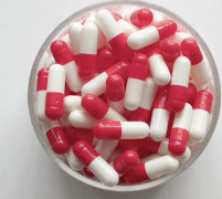 1000 st tomma hårda lösa gelatinkapslar storlek 0# Gel medicin en storlek Röd och vit stängning Red and white cloes