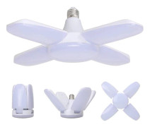 60W LED Garagebelysning, E27 6000 Lumen Säkerhetstaklampa, Deformerbar Verkstadslampa med 4 Justerbara Paneler, Superstarkt Dagsljus för Garage, Lager