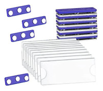 Magnetisk Namnskylt Kit, Magnetiska Skylthållare Med 3 Starka Magneter, Namnlapp/ID-bricka 10