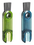 3-i-1 Mugglock och Spaltrengöringsborste, 2-pack Multifunktionell Rengöringsborste, Lockdetaljborste, Portabel Flaskrengöringsborste