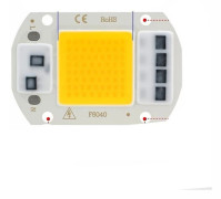 Led Cob Chip 10w/20w/30w/50w/220v Smart Ic Inget behov av drivrutin 3w/5w/7w/9w Led-lampa - Perfet Warm White 50W