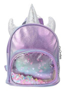 Mini Ryggsäck Glitter Enhörning Axelväska med Söt Dekal Läder Baby Flick Skolväska Förskola Dagis Resväska Barnväska för Flickor