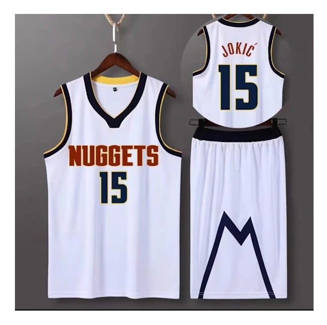 Sportswear Nikola Jokic Denver Nuggets Basketball Jersey 15 Adult Basketball Jersey Football Jerseys City Black City Black- Perfet City Black City Black City Black S（150-154cm）