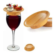 1/2/4/6 st Glas Charkuteri Topper, Bambu Glas Charkuteri Bräda Topper 6st 6pcs