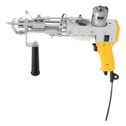 Tuftingpistol, 2-i-1 klipp- och ögla-läge, 100W effekt,Gul