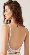 Rygglös bh osynlig bralette spets bröllopsbhar låg rygg underkläder push up behå kvinnor sömlös lingerie sexig korsett NPO AqB GNS White 34d