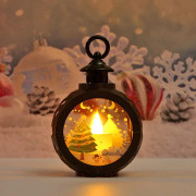 {HH} Juldekorationer LED Små Runda Lampor Portabla